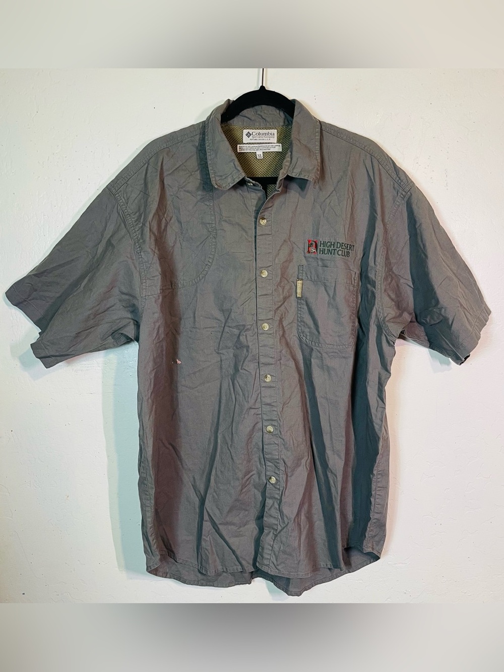 Columbia Sportswear Co Men's Size XL High Desert Hunt Club Hunting Shirt Short
